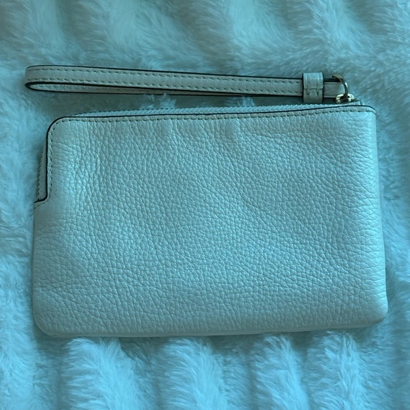 Coach Beige Leather Wristlet - Picture 2 of 4